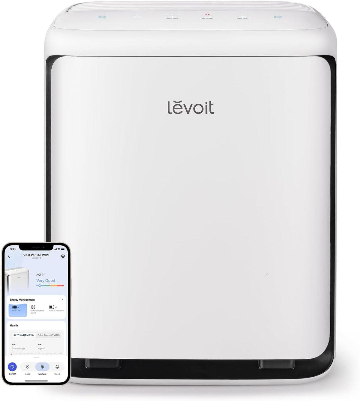 LEVOIT Smart Air Purifier for Home Pets Large Room Vital Pet White